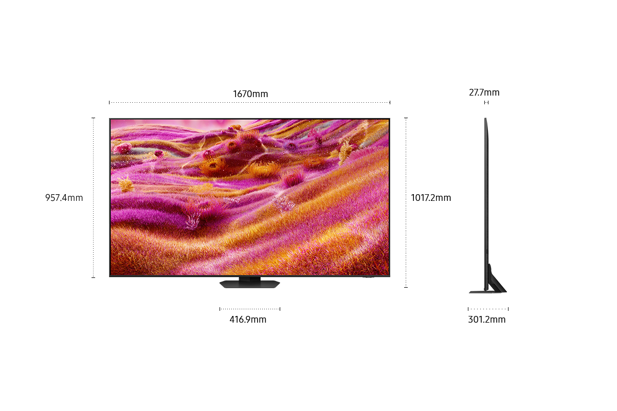 75" Neo QLED 4K QN90F Vision AI Smart TV (2025) Black