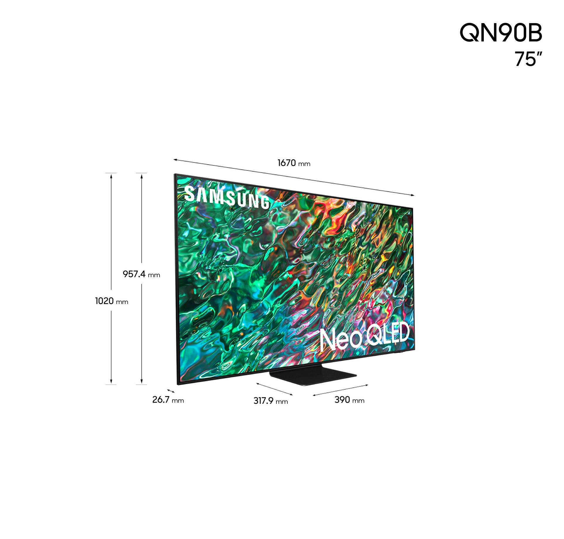 75" Neo QLED 4K Smart TV QN92B