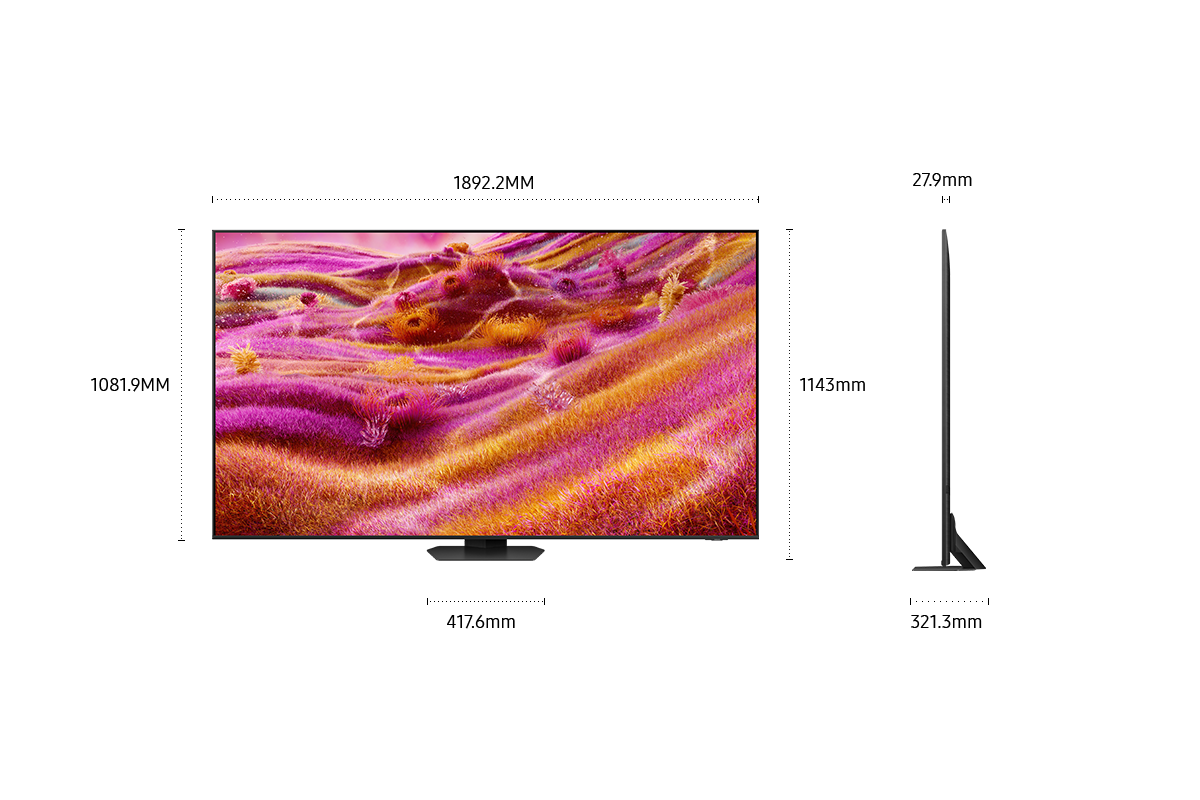 85" Neo QLED 4K QN90F Vision AI Smart TV (2025) Black