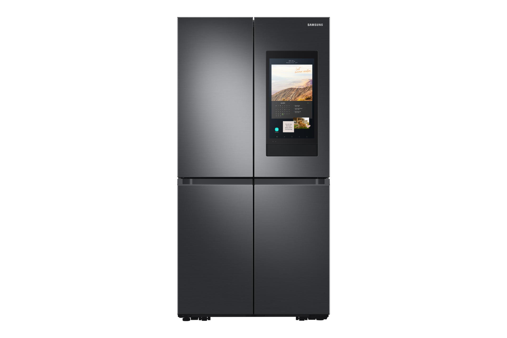 36" 4Door Flex CounterDepth Family HubTM Refrigerator with Beverage