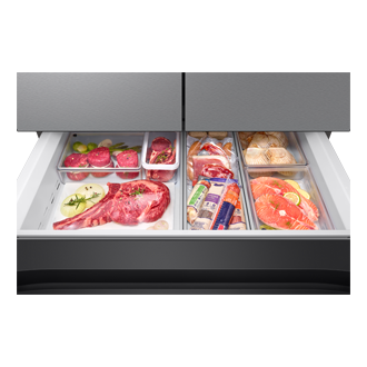 mid-drawer-open-meat-fish Silver