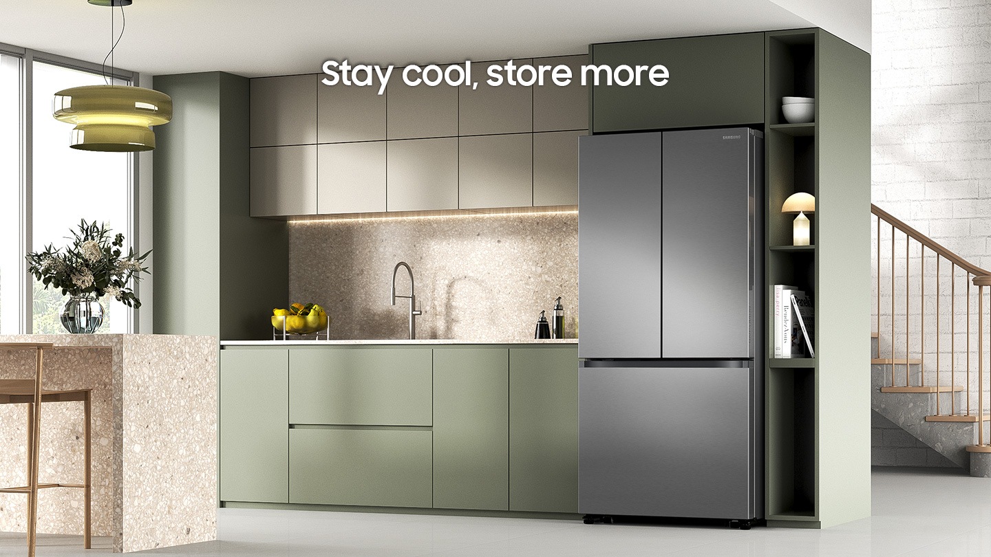 33” 3-Door French Door Refrigerator with Dual Auto Ice Maker Silver