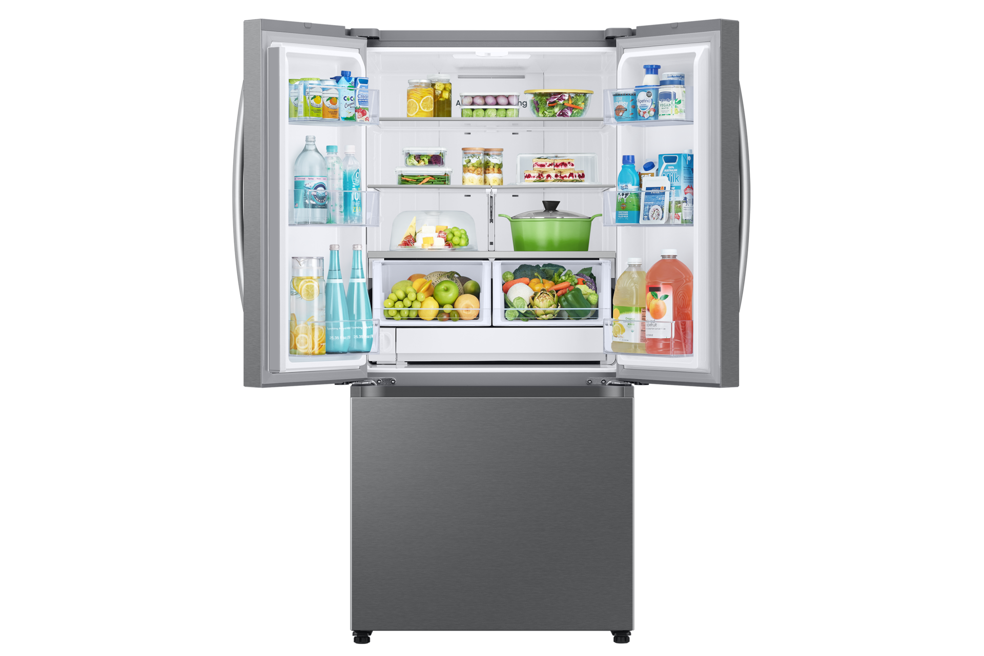 RF5000_RF25C5A01SRAA Beverage Center 24.5 cu.ft Front-Open-With-Food Silver 