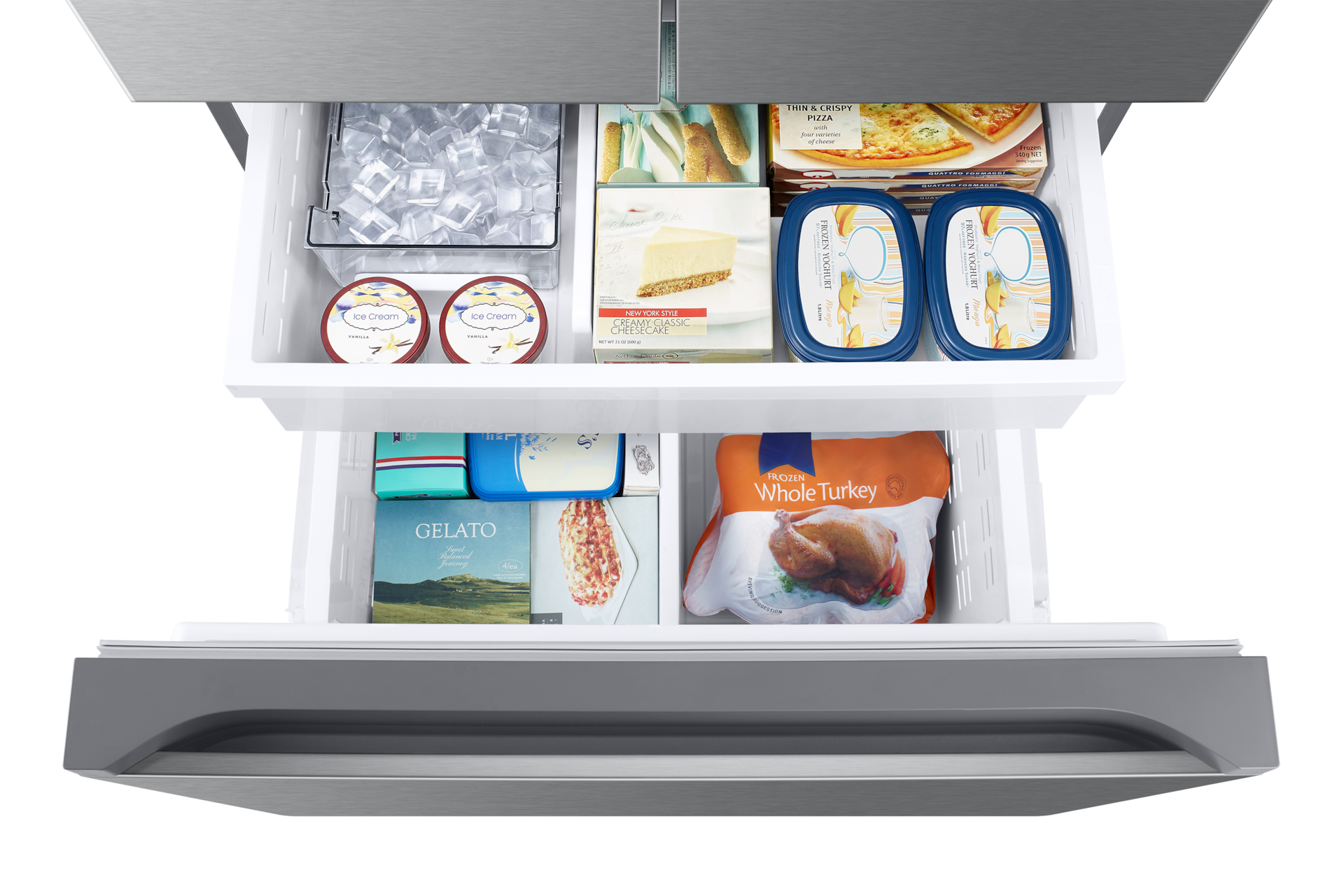 RF5000_RF25C5A01SRAA Beverage Center 24.5 cu.ft Freezer-Dynamic Silver 