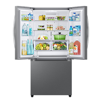 RF5000_RF25C5A01SRAA Beverage Center 24.5 cu.ft Front-Open-With-Food Silver 