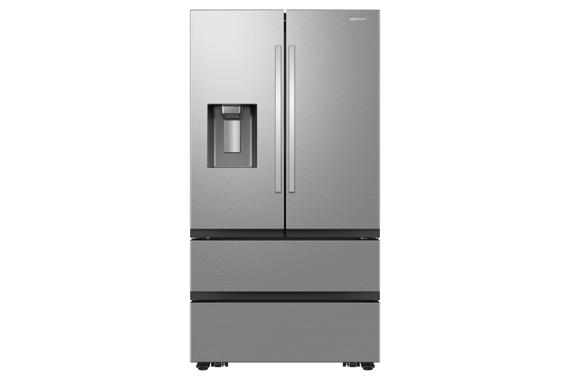 36 4-Door French Door Counter Depth Refrigerator with External Ice and  Water Dispenser and Dual Auto Ice Maker in freezer Stainless Steel