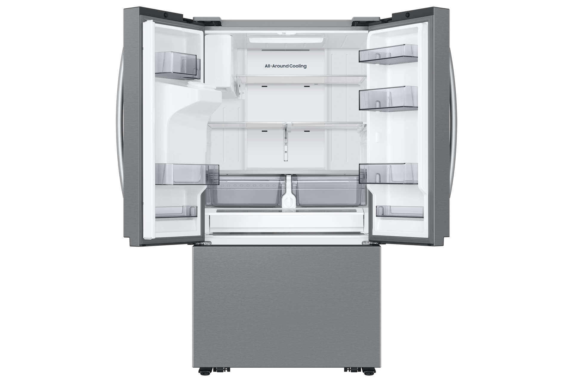 French Door Dispenser Family Hub 25.5 cu.ft Front-Open Silver 