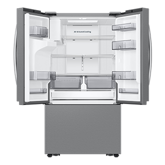 French Door Dispenser Family Hub 25.5 cu.ft Front-Open Silver 