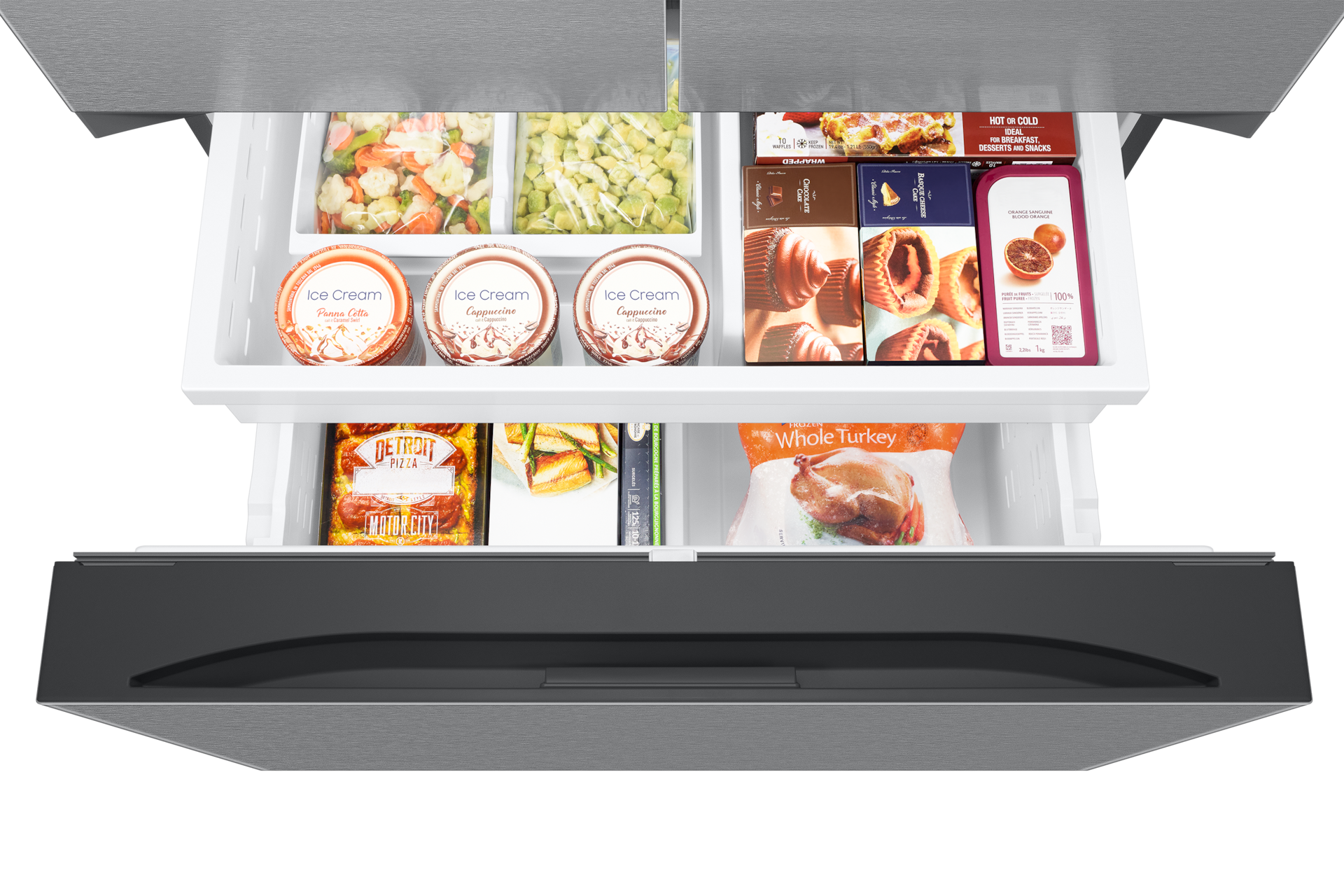 French Door Dispenser Family Hub 25.5 cu.ft Freezer-Dynamic Silver 