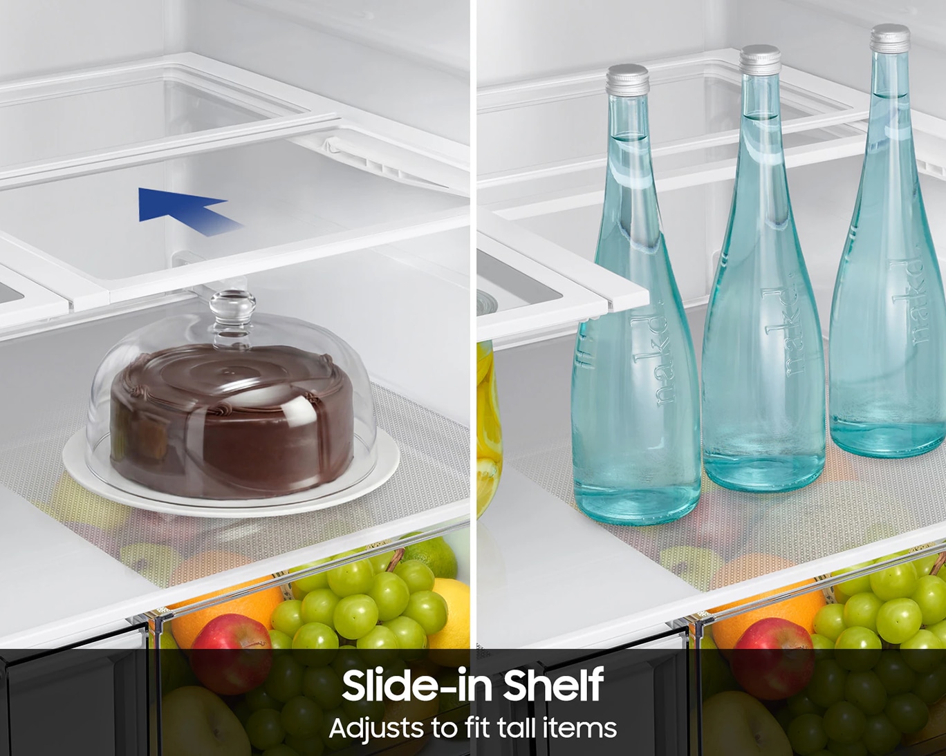Bespoke AI 3-Door French Door Refrigerator RF60 Jumbo Mega Capacity External Water & Ice Dispenser 31 cu.ft. Silver