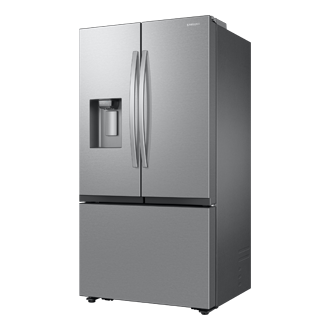 RF6500CC 3Door French Door Refrigerators with Large Capacity with SpaceMax™ Technology and Auto Ice Maker - Sphere Ice R-Perspective Silver 