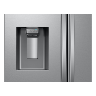 RF6500CC 3Door French Door Refrigerators with Large Capacity with SpaceMax™ Technology and Auto Ice Maker - Sphere Ice External-Ice-and-Water-Dispenser Silver 