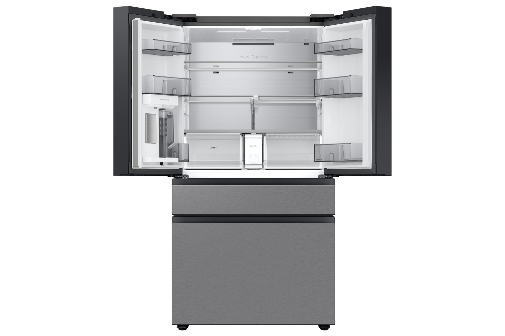 RF90F/36 French Door Refrigerators with Dual Auto Ice Maker Front-Open1 Stainless Steel 