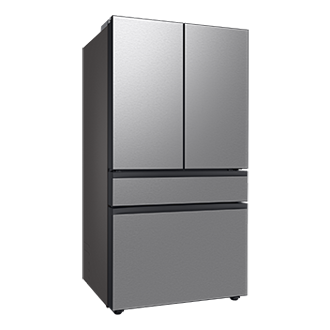 RF90F/36 French Door Refrigerators with Dual Auto Ice Maker L-Perspective Stainless Steel 