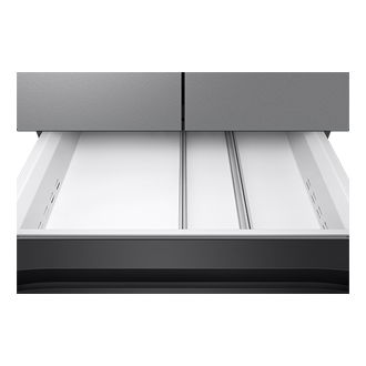 RF90F/36 French Door Refrigerators with Dual Auto Ice Maker Mid-Drawer-Open Stainless Steel 