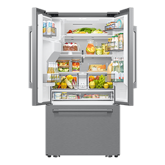 French Door Zero clearance fit with SpaceMax 28.5 cu.ft Front-Open-With-Food Silver 