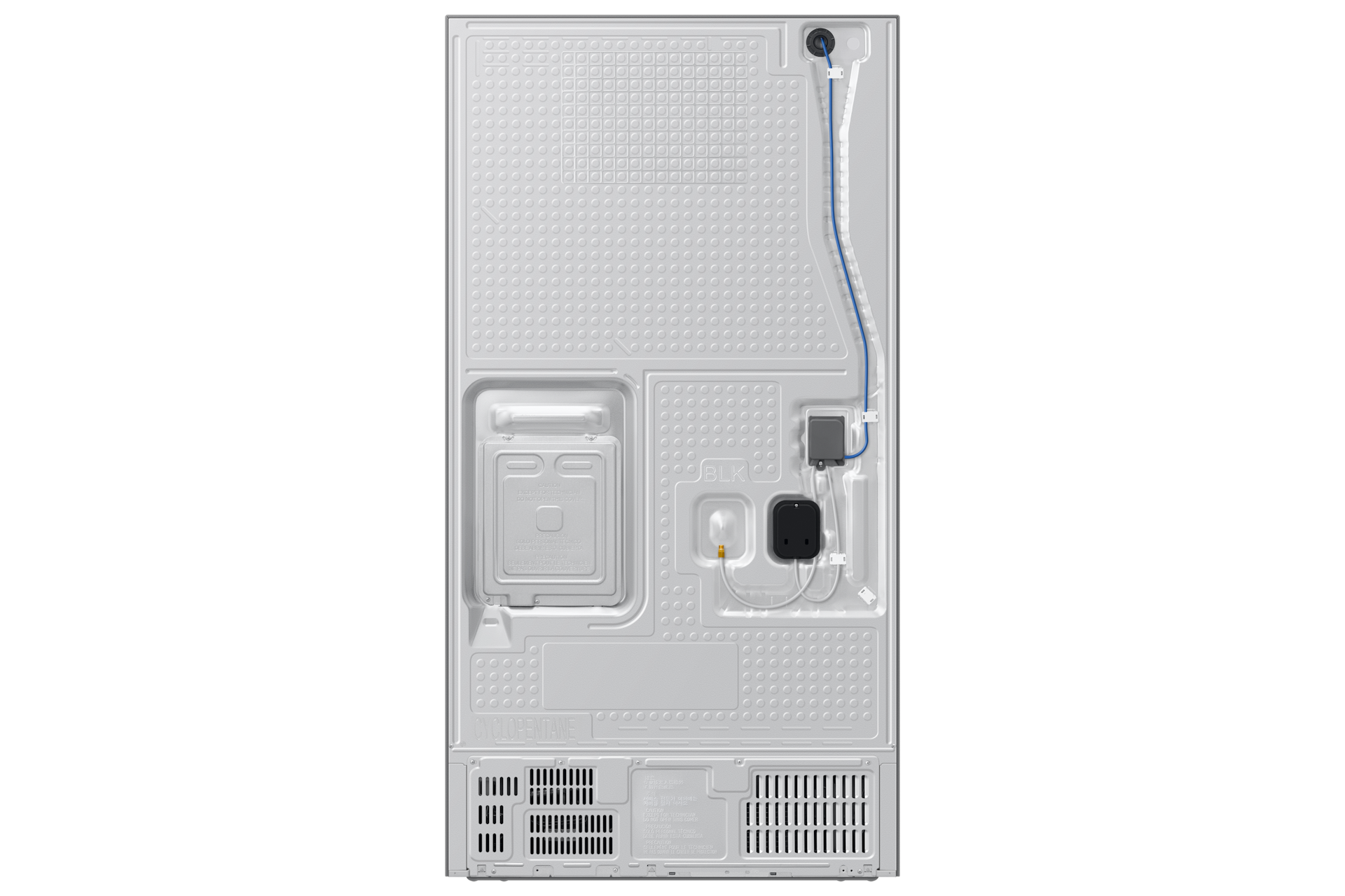 French Door Internal dispenser Zero clearance fit with SpaceMax 28.5 cu.ft Back Silver 