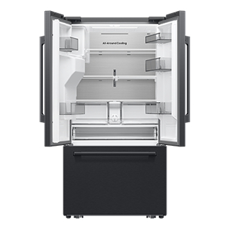 French Door Zero clearance fit with SpaceMax 28.5 cu.ft Front-Open Black 