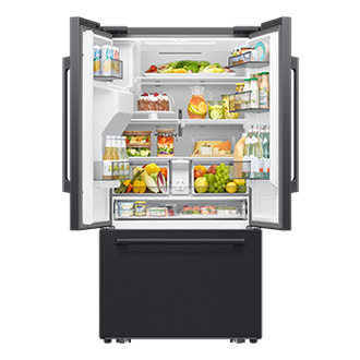 French Door Zero clearance fit with SpaceMax 28.5 cu.ft Front-Open-With-Food Black 