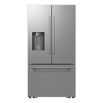Samsung Bespoke AI 3-Door French Door Refrigerator RF70 Glam Zero Clearance Fit External Water & Ice Dispenser 29 cu.ft.
