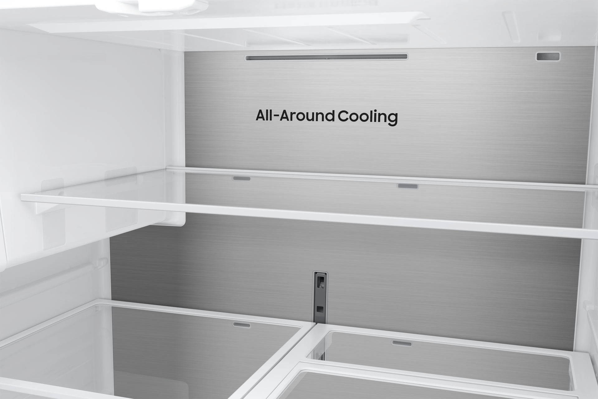 French Door Zero clearance fit with SpaceMax 28.5 cu.ft Duct Silver 