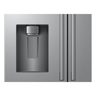 French Door Zero clearance fit with SpaceMax 28.5 cu.ft External-Water-and-ice-Dispenser Silver 