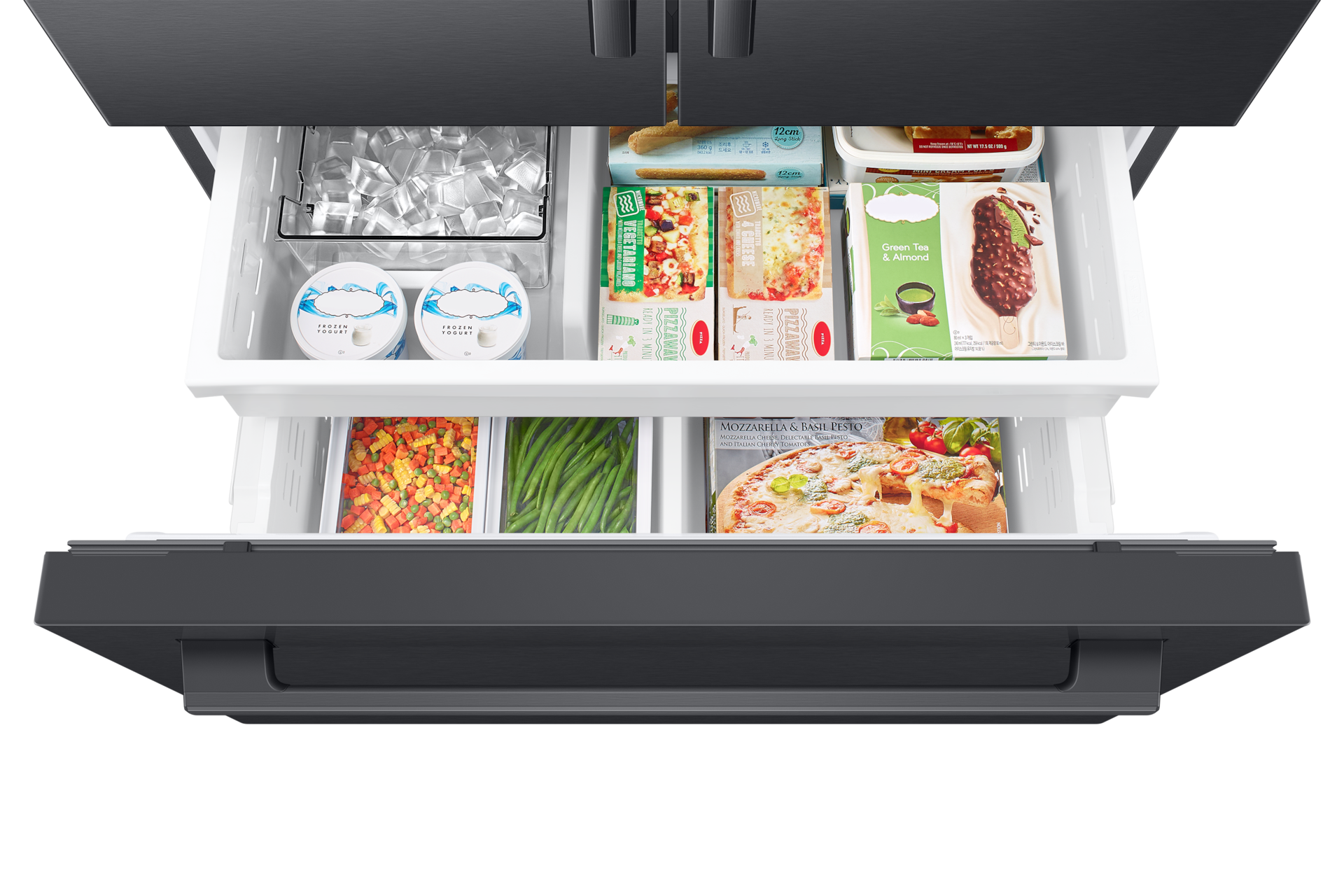 French Door Internal dispenser Zero clearance fit with SpaceMax 28.5 cu.ft Freezer-Dynamic Black 