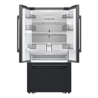 French Door Internal dispenser Zero clearance fit with SpaceMax 28.5 cu.ft Front-Open Black 