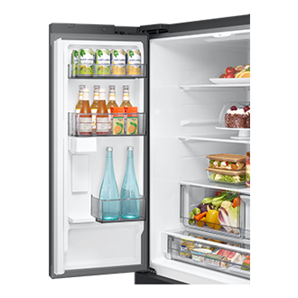 French Door Internal dispenser Zero clearance fit with SpaceMax 28.5 cu.ft Left-Door Black 