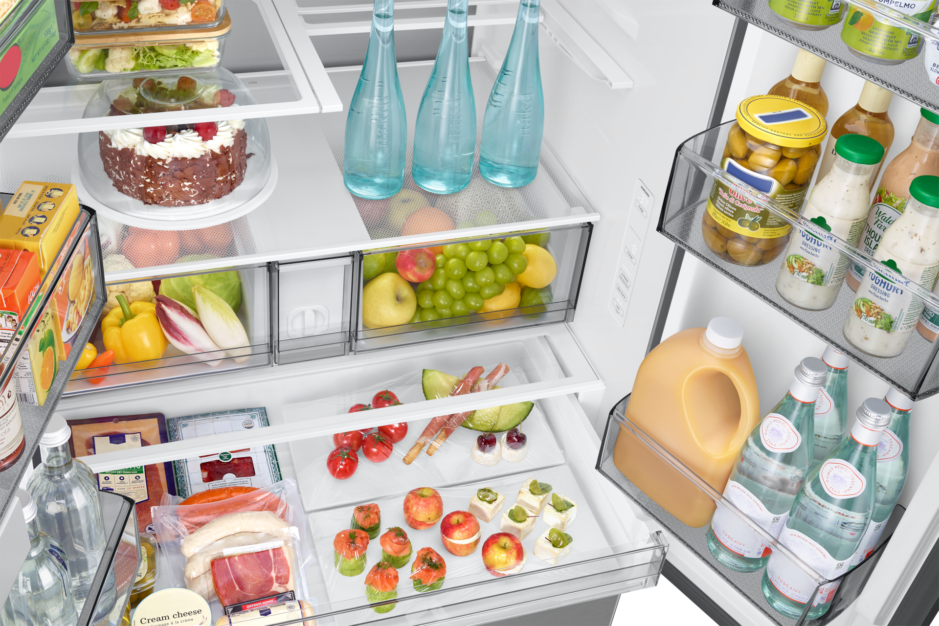 French Door Internal dispenser Zero clearance fit with SpaceMax 28.5 cu.ft Pantry-Display Silver 