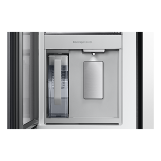 Bespoke AI Refrigerator FDR Family Hub™ Beverage-Center Charcoal Glass&Stainless Steel 