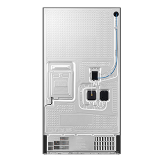 Bespoke AI Refrigerator FDR Family Hub™ Back Charcoal Glass&Stainless Steel 