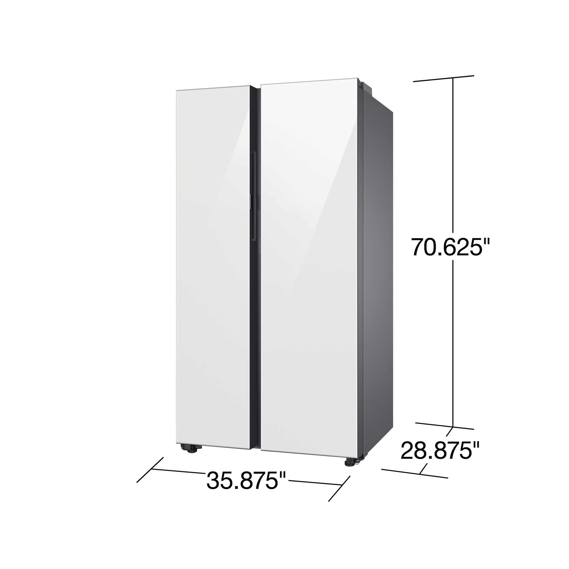 [Bésp~óké 36” S~márt~ Cóúñ~tér D~épth~ Sídé~-bý-Sí~dé Fr~ídgé~ wíth~ Bévé~rágé~ Céñt~ér Cl~éáñ W~híté~]