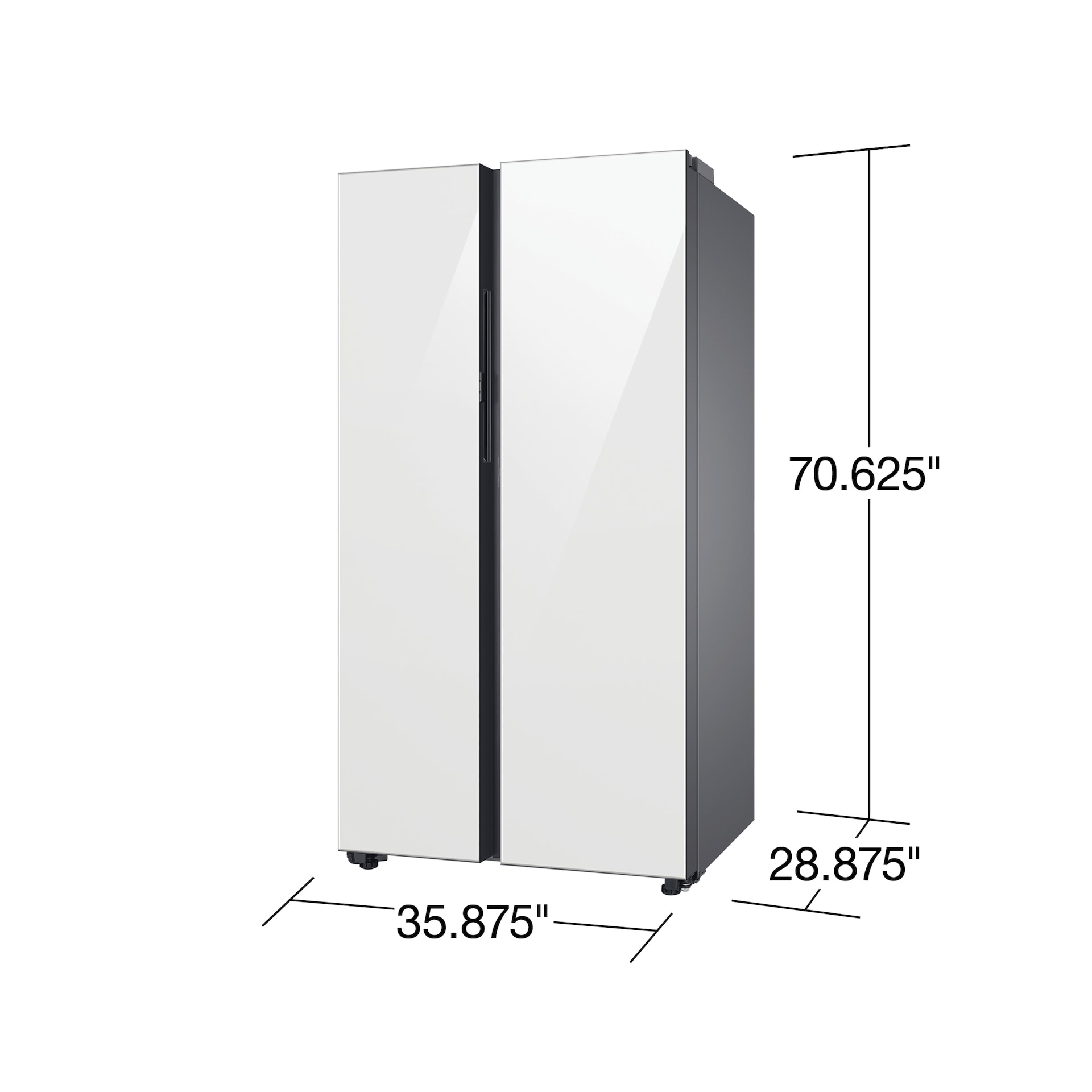[Bésp~óké 36” S~márt~ Cóúñ~tér D~épth~ Sídé~-bý-Sí~dé Fr~ídgé~ wíth~ Bévé~rágé~ Céñt~ér Cl~éáñ W~híté~]