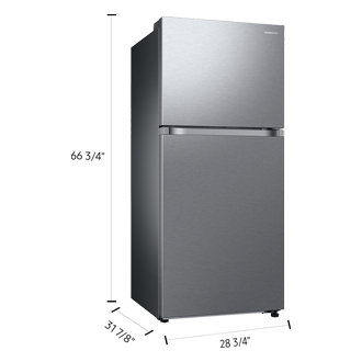 30" Top Mount Refrigerator with Optional Ice Maker Silver