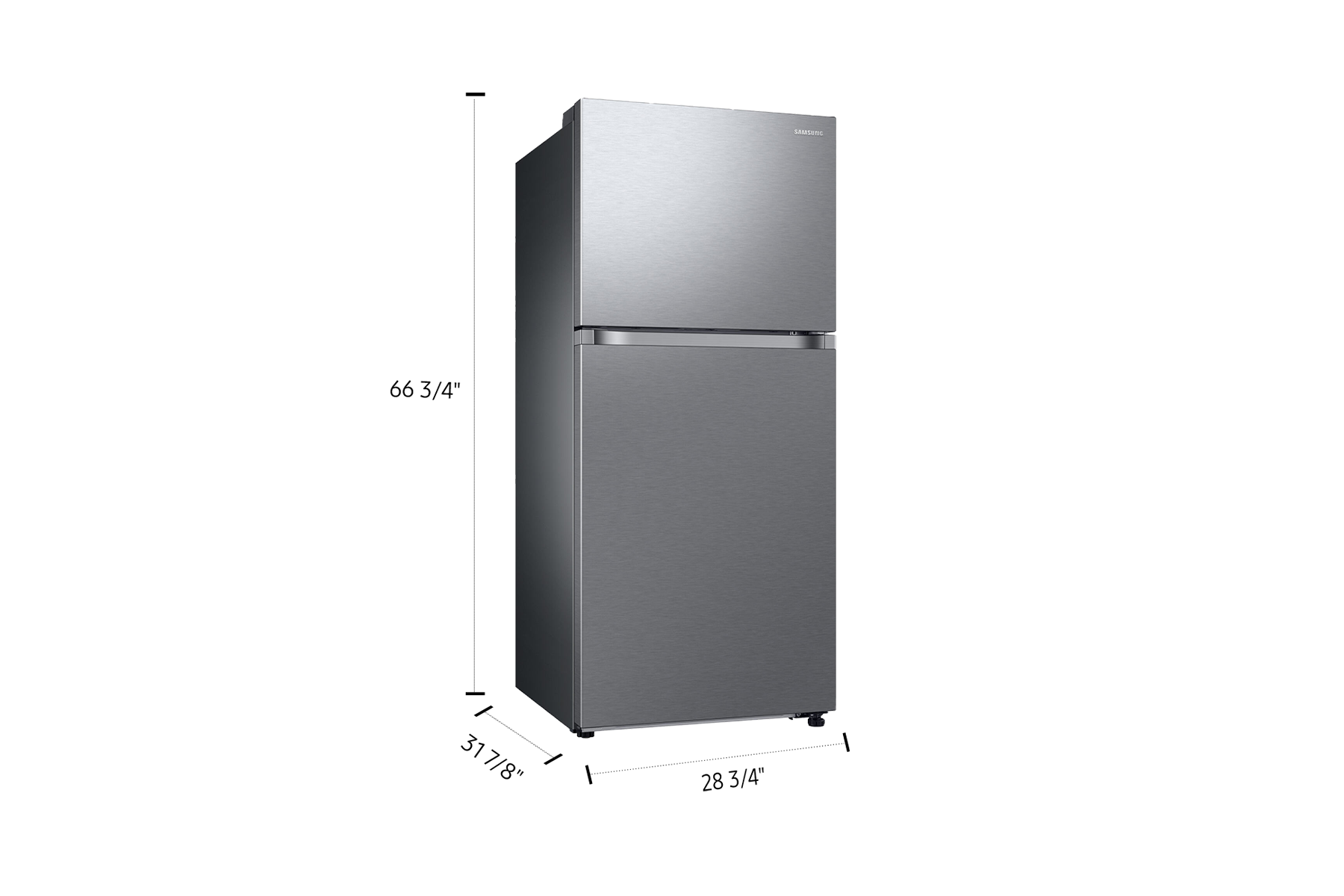 30" Top Mount Refrigerator with Optional Ice Maker Awesome Gray