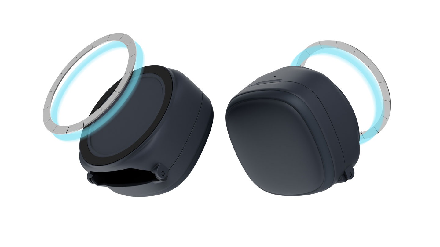 Galaxy Buds4 | Buds4 Pro Magnet Stand Case Gray | Samsung Canada