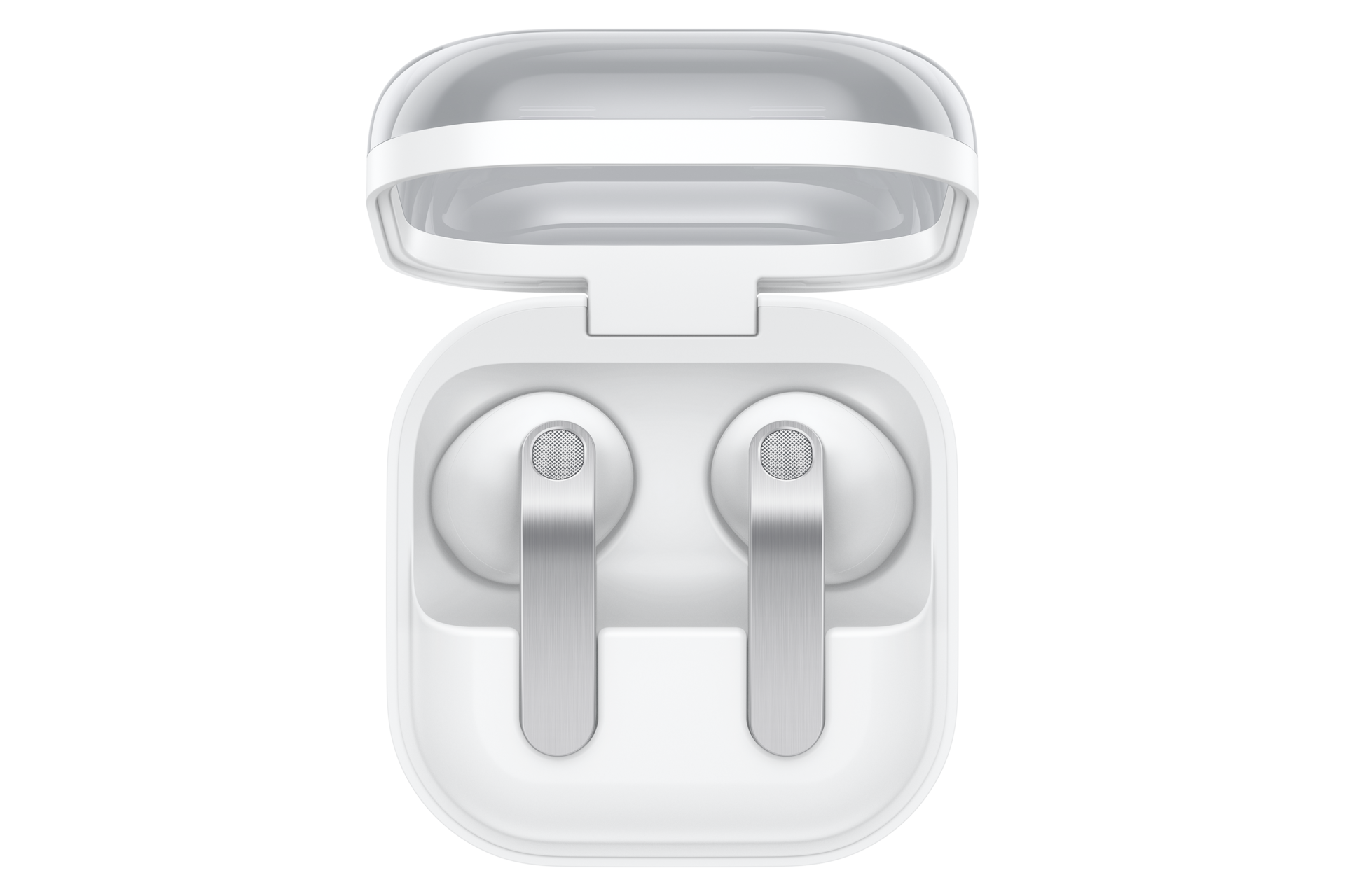 Galaxy Buds4 Case-Opened White 