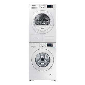 Stacking Kit for Compact Front Load Laundry Front2 Silver 
