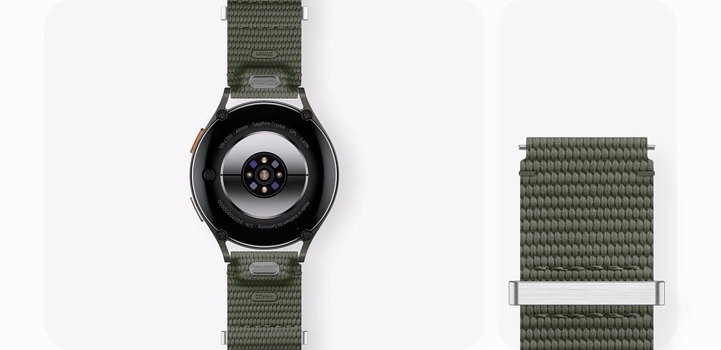 Bracelet de sport-détente pour Galaxy Watch 7 (S/M) - Bleu