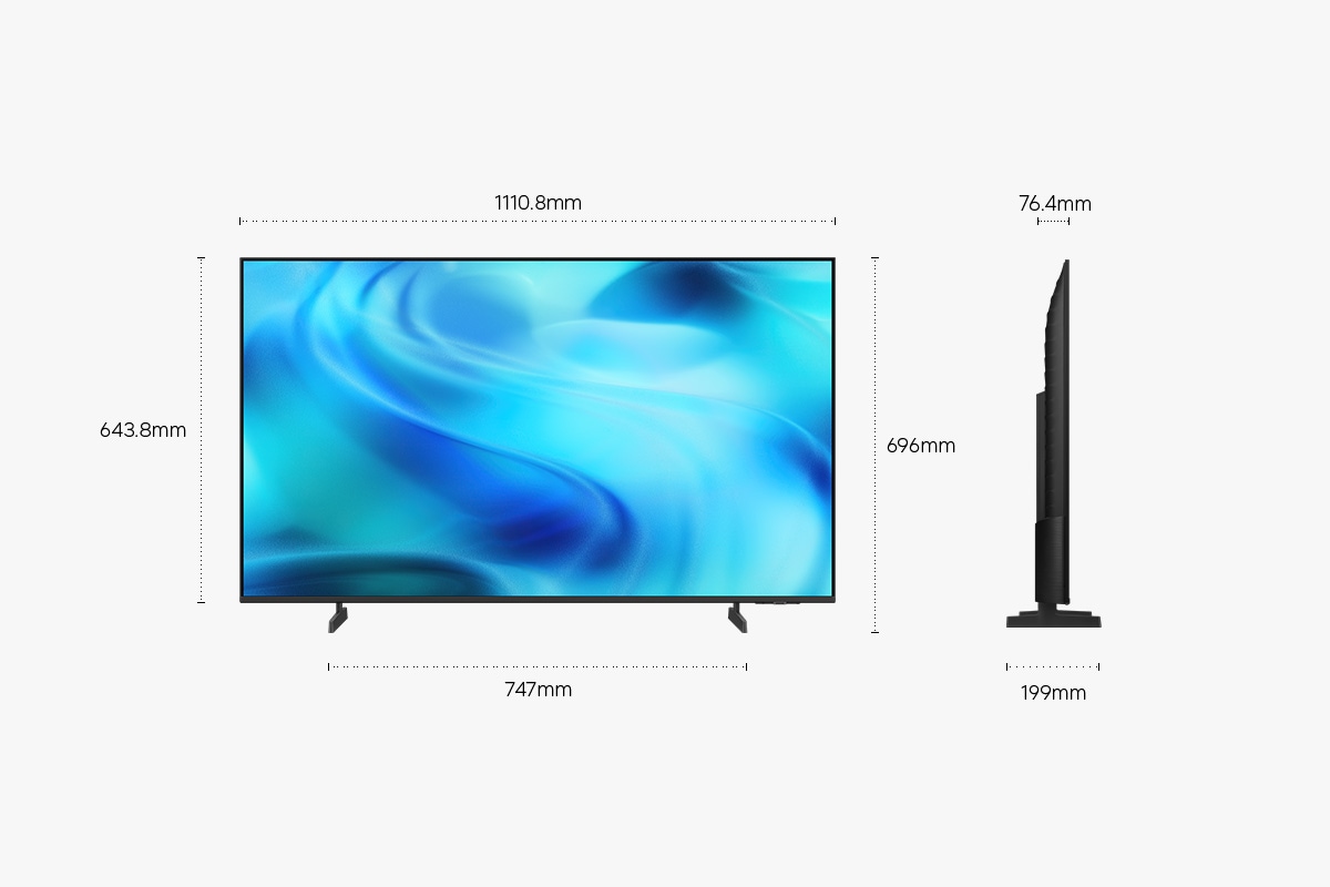 50" Crystal UHD U8000H 4K Samsung Vision AI Smart TV (2026) Black