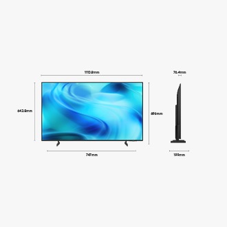 50" Crystal UHD U8000H 4K Samsung Vision AI Smart TV (2026) Black