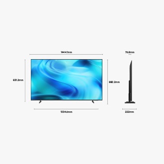 65" Crystal UHD U8000H 4K Samsung Vision AI Smart TV (2026) Black