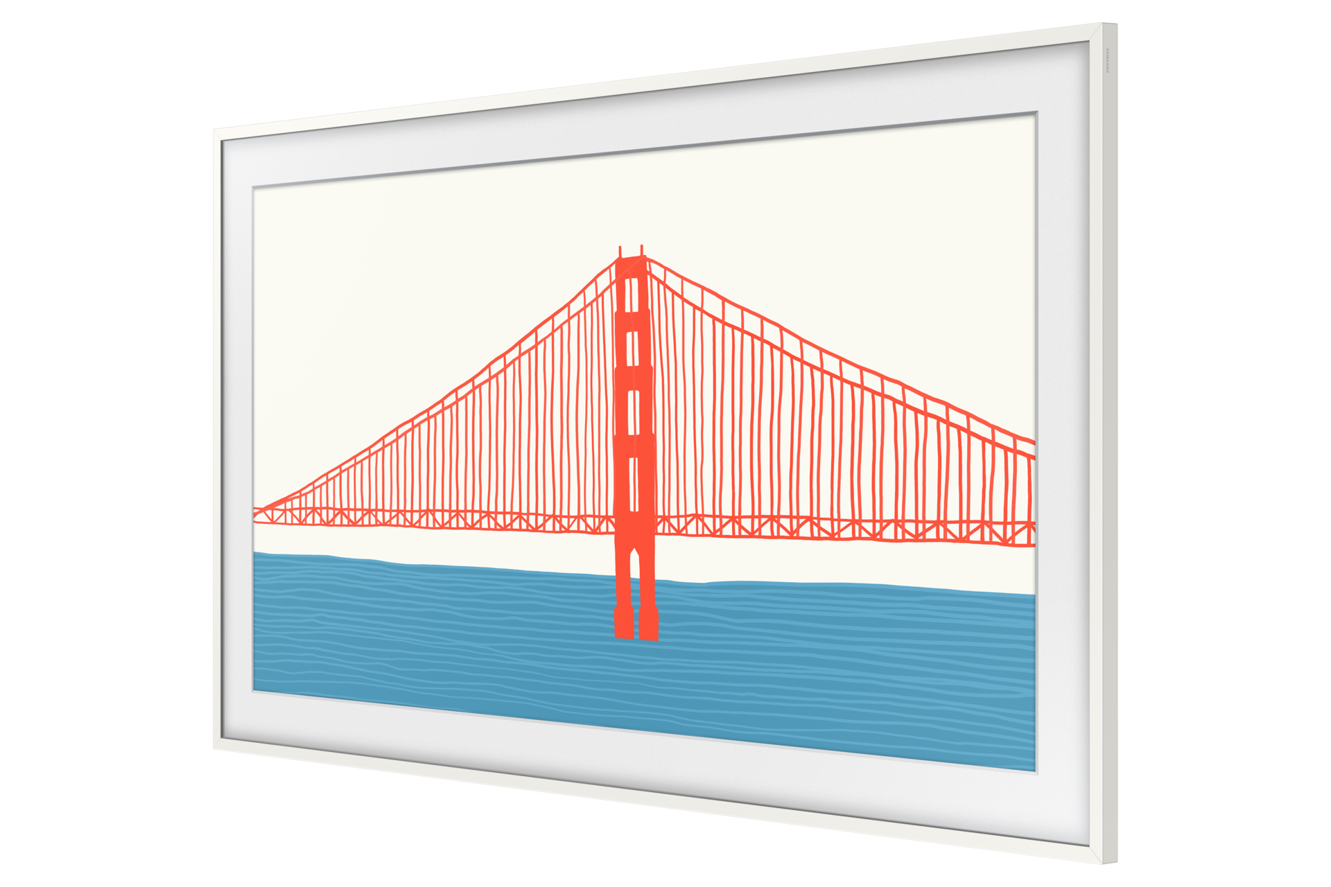 Samsung 55" The Frame Customizable Bezel - White/Modern