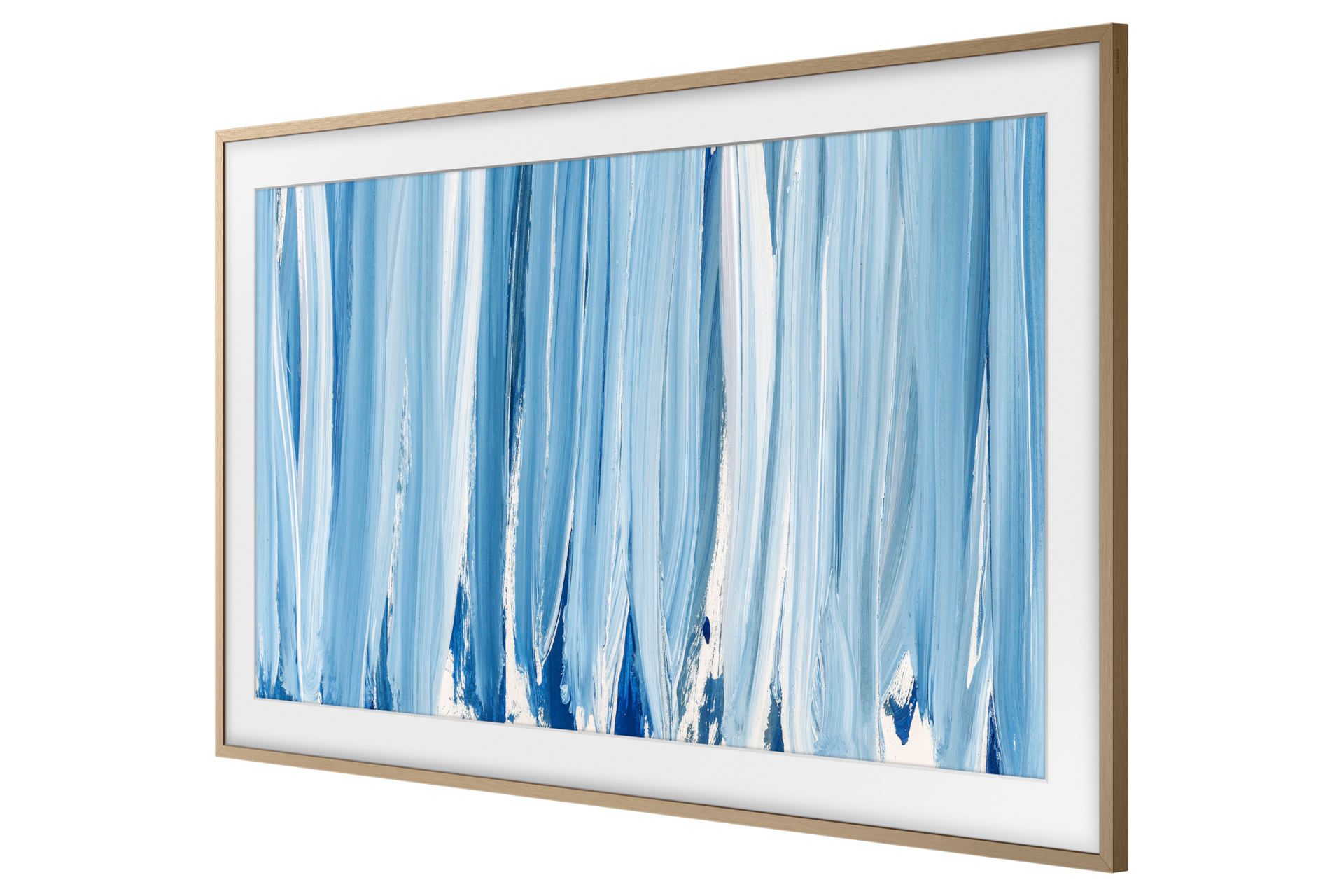 65" Customisable Modern Teak Bezel for The Frame TV