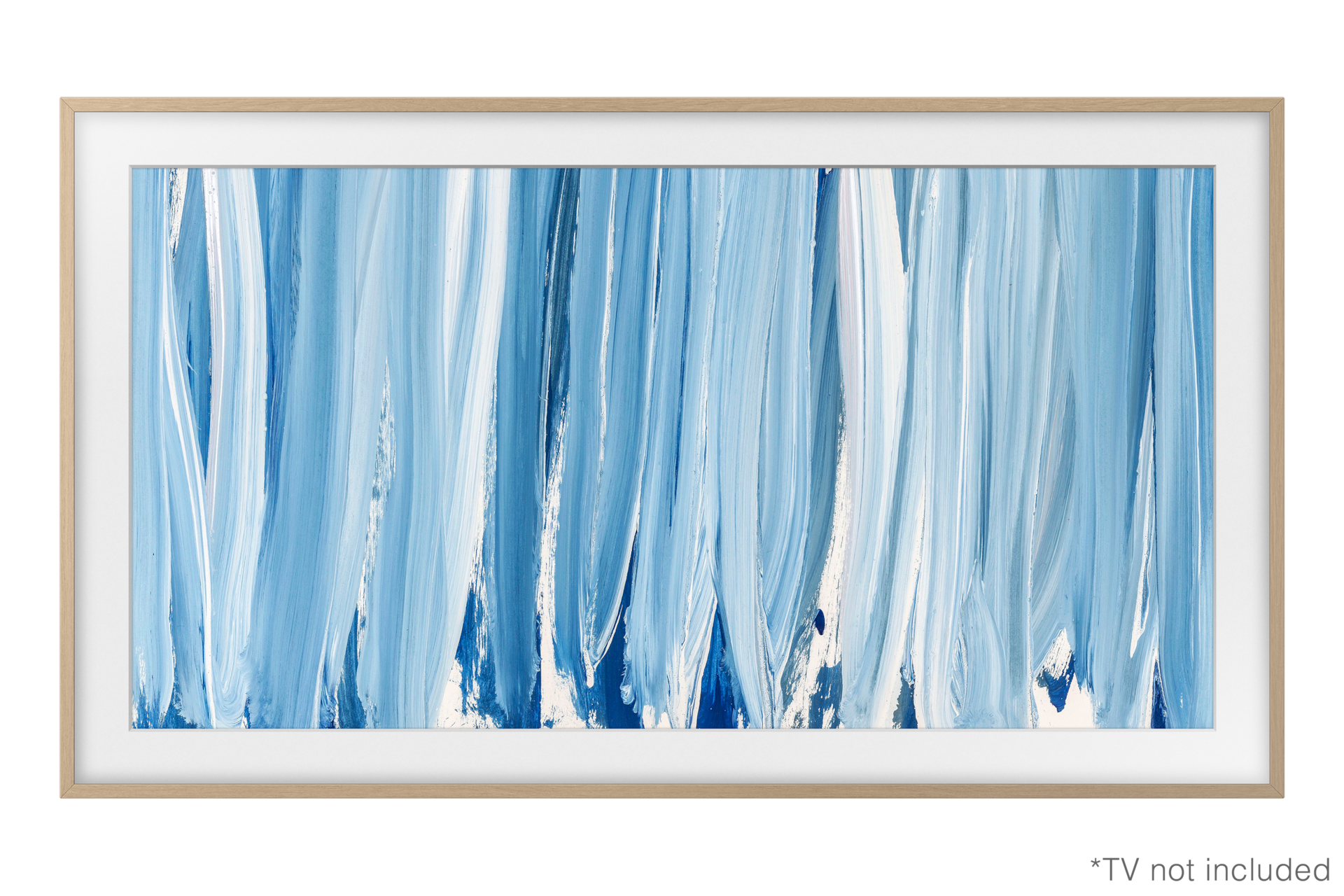 65" Customisable Modern Teak Bezel for The Frame TV