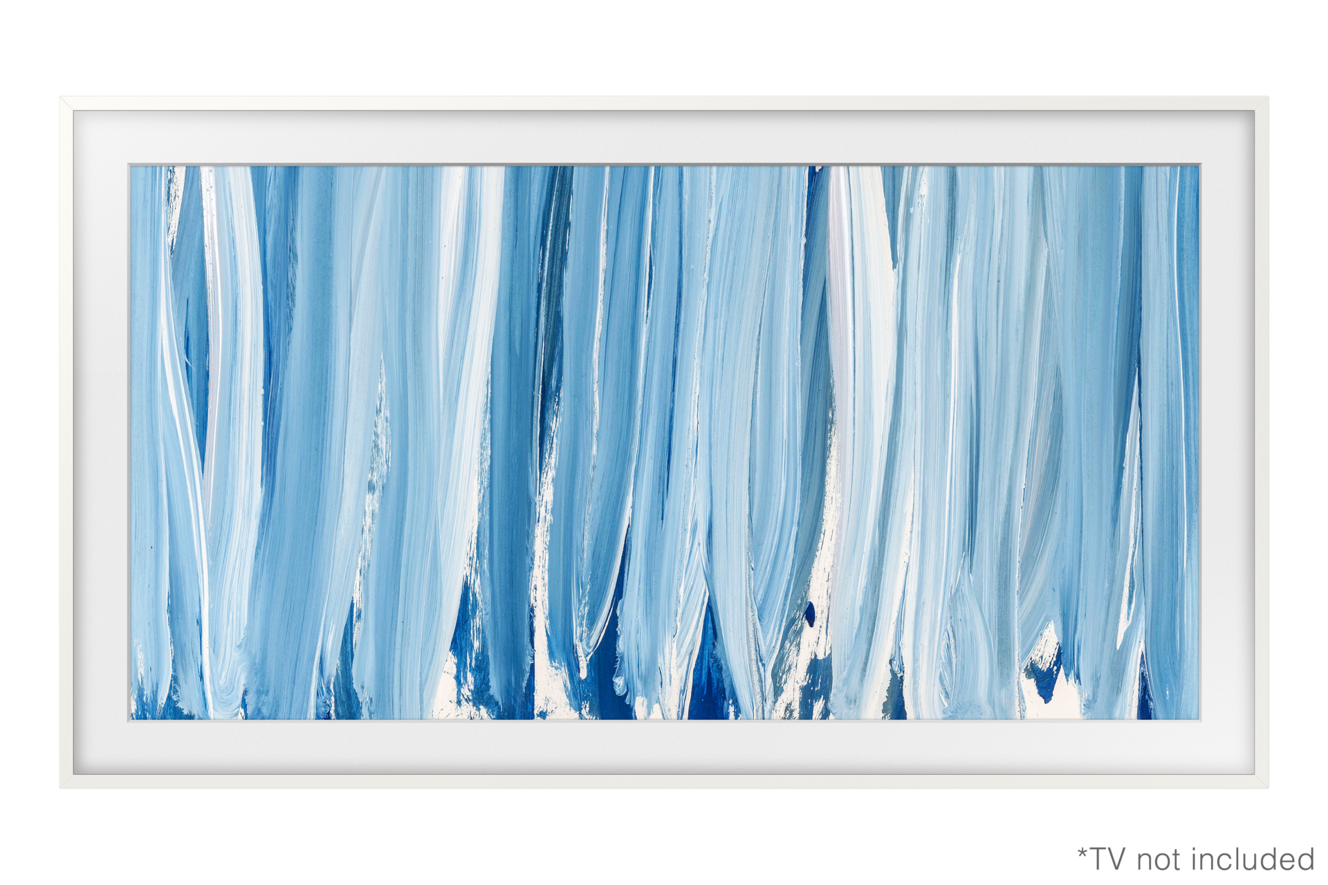 65" Customisable Modern White Bezel for The Frame TV