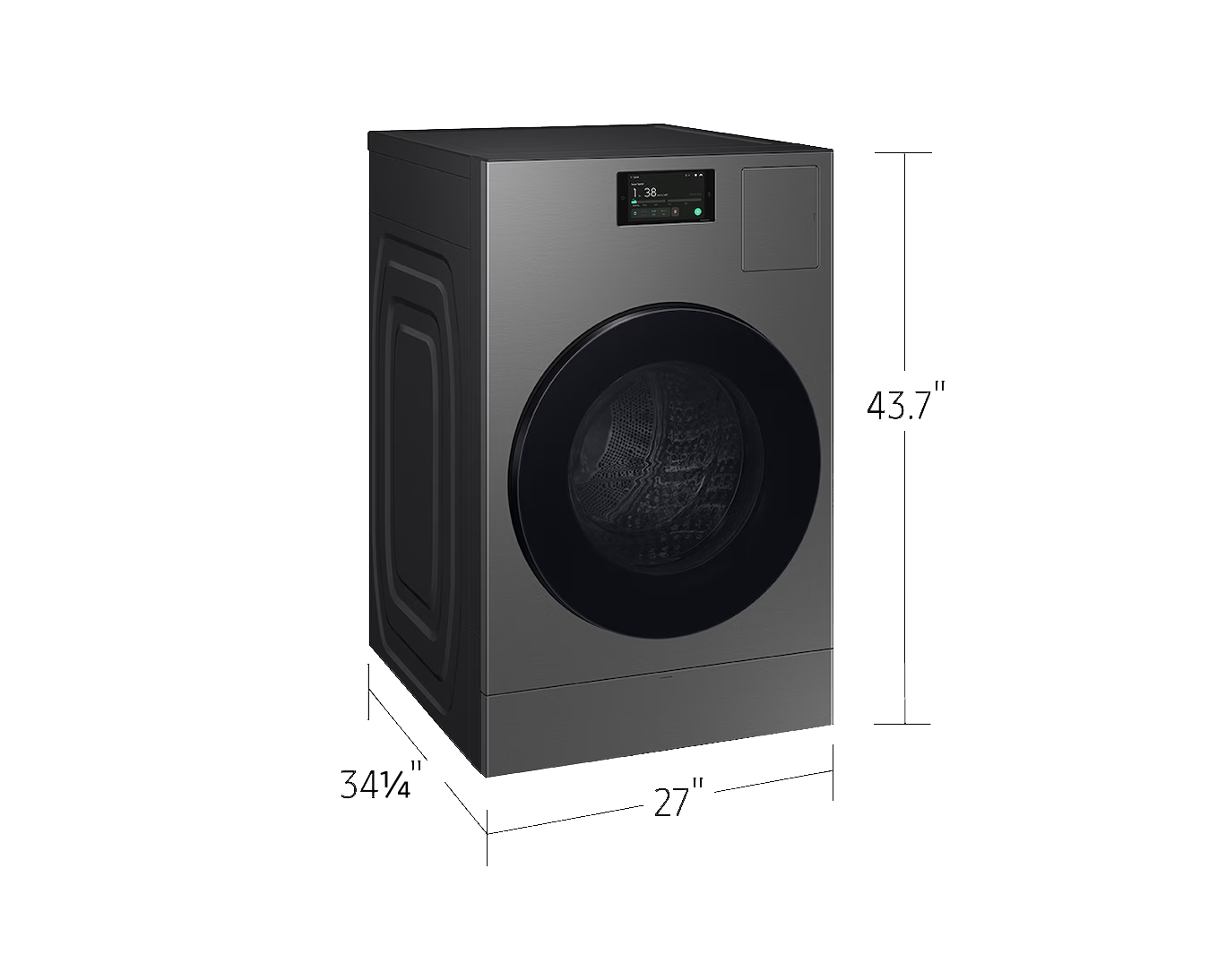 Bespoke AI Laundry Combo All-in-One | Super Speed 6.1 cu.ft + . Graphite