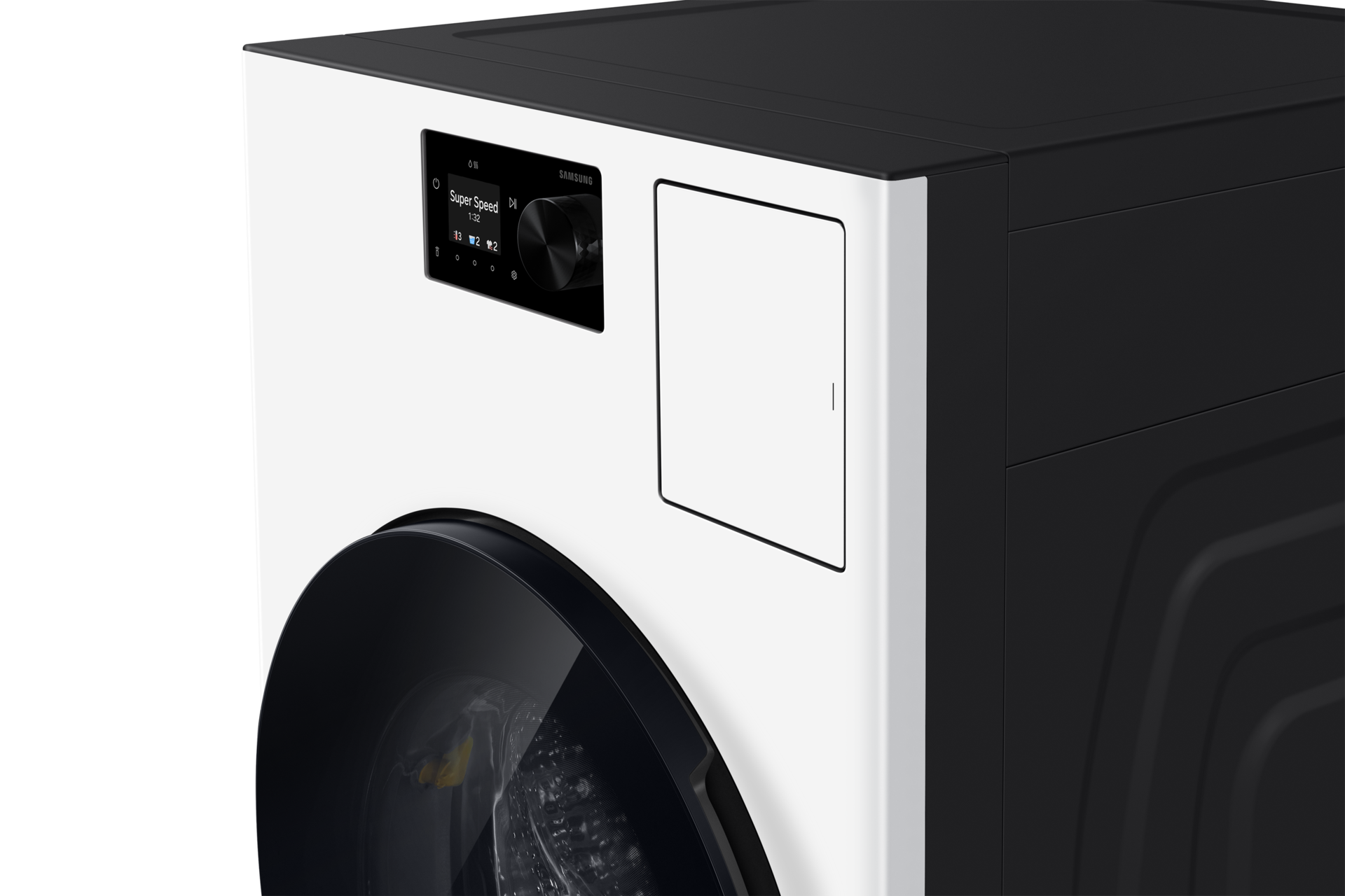 Bespoke AI Laundry (Combo) All-in-One Combo 25kg + 18kg R-Perspective-Detail White 