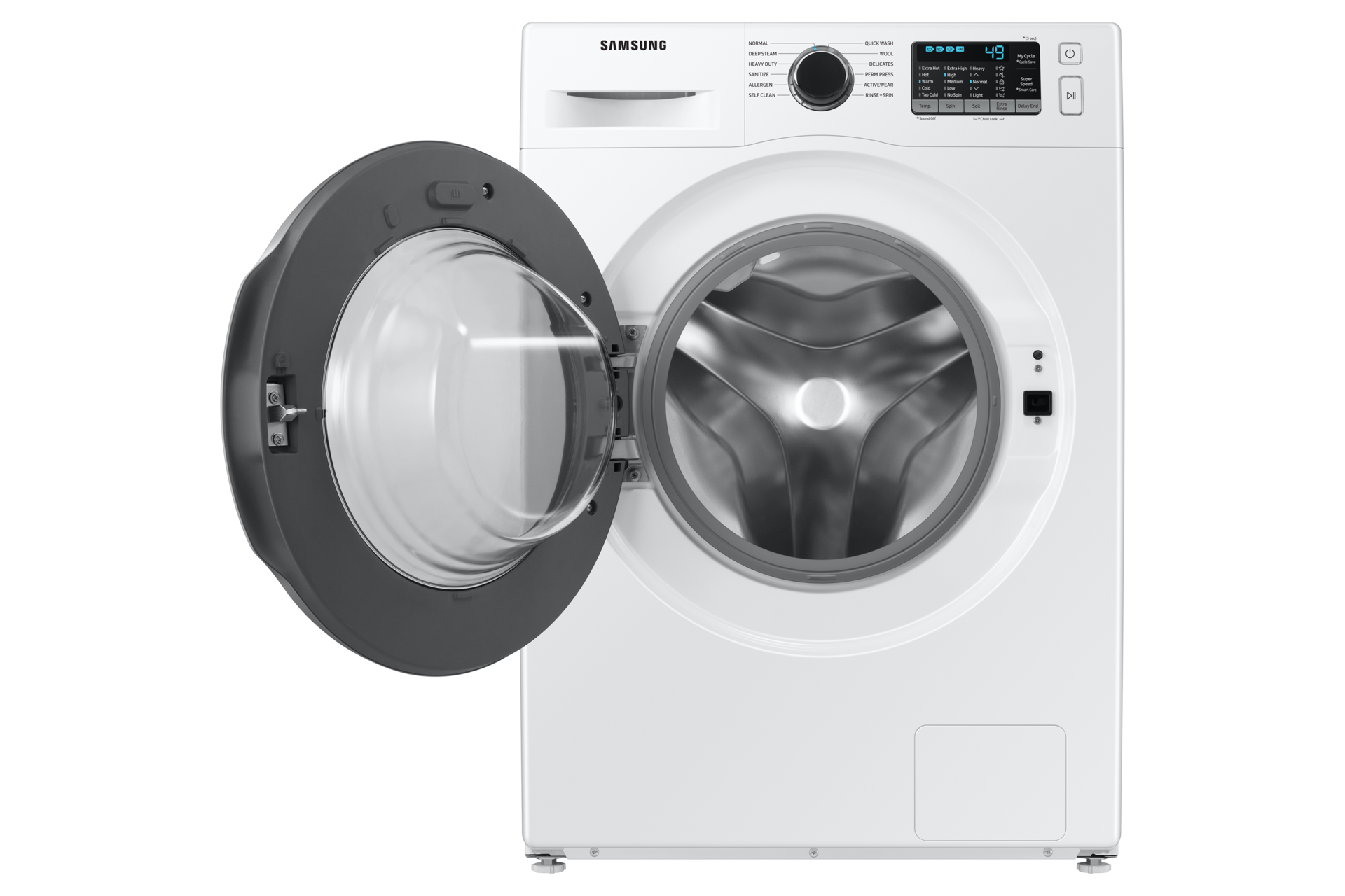 2.9 cu. ft. Front Load Washer: WW25B6800AW | Samsung Canada